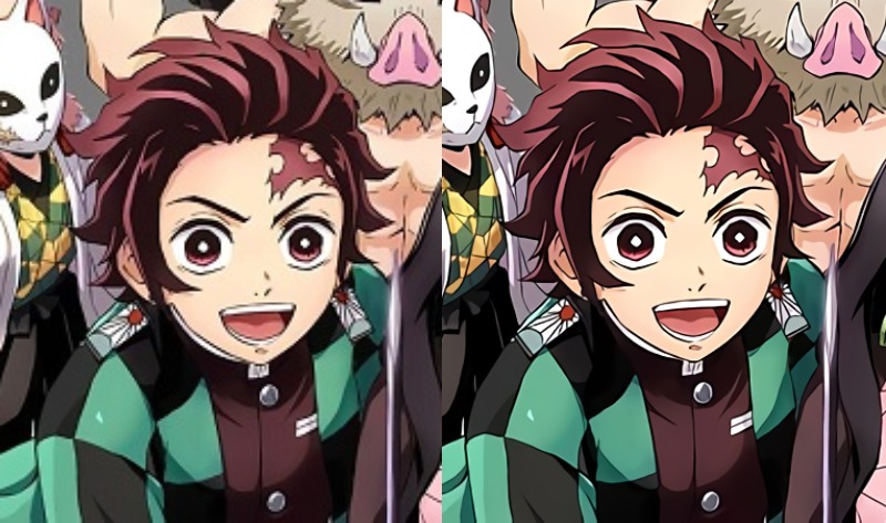 Waifu2x before after